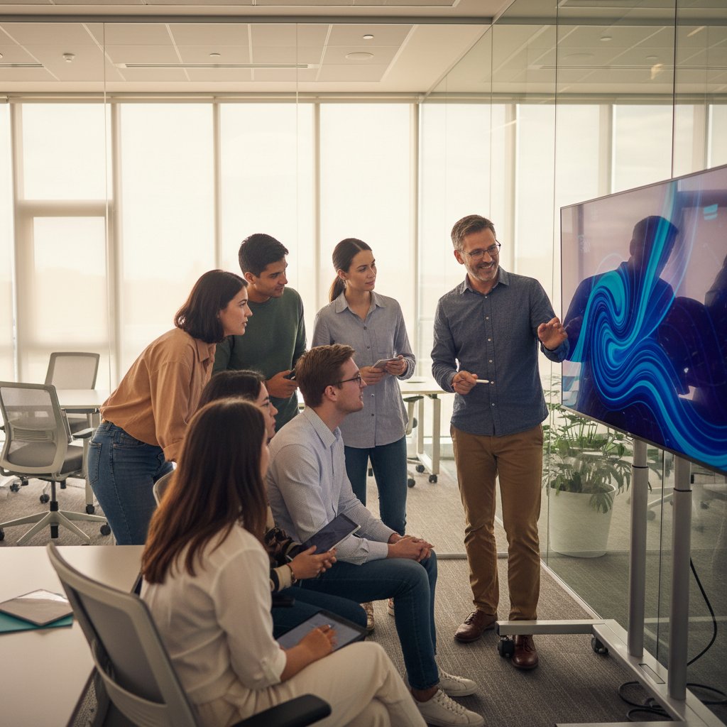 AI training classroom at Qopufo